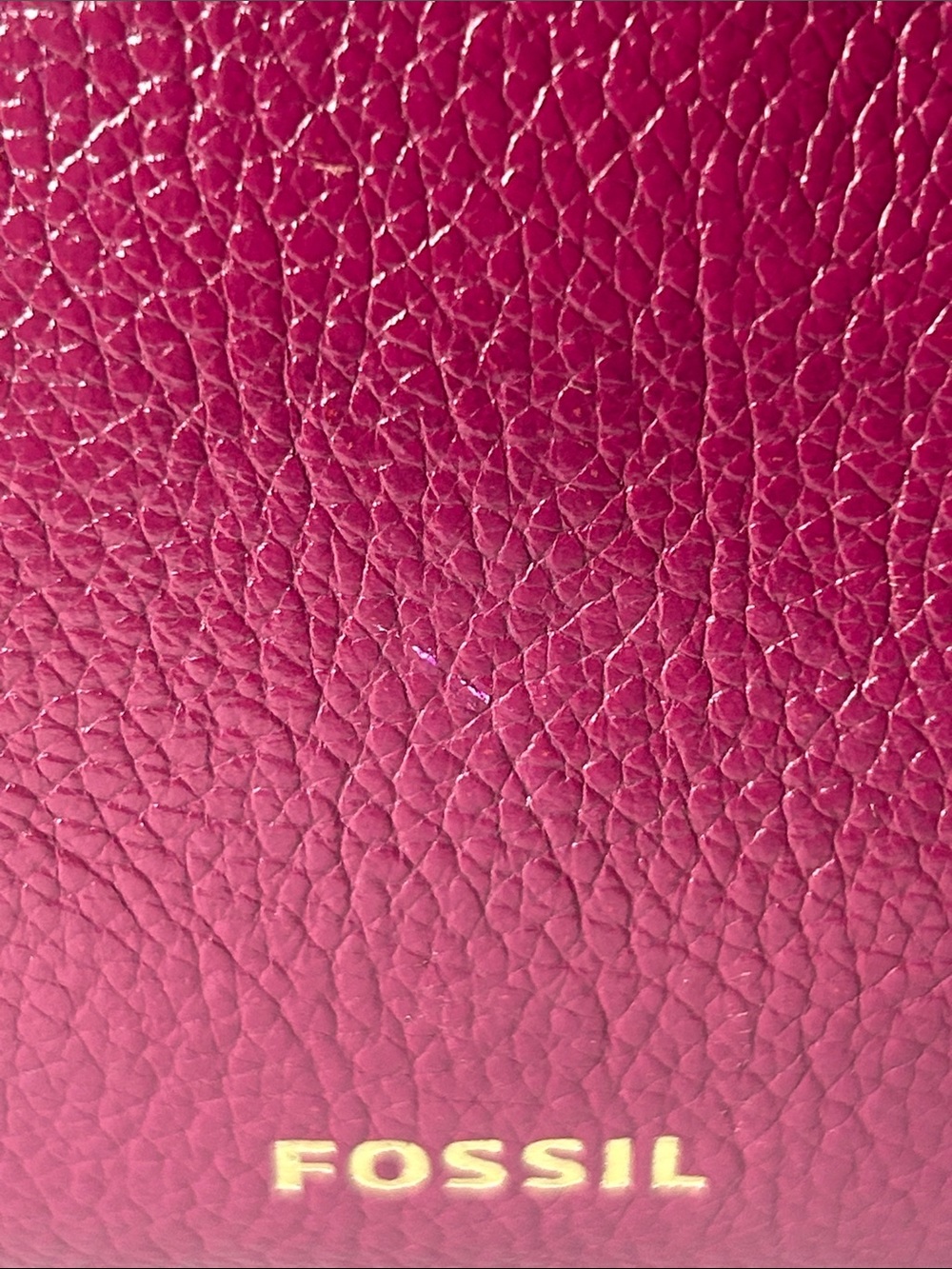 Fossil Kingston Leather Satchel in Deep Plum - Picture 2 of 11